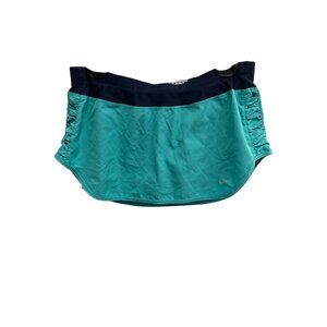 Nike Dri-Fit Teal Navy Blue Running Skort Athletic Shorts Size M Training